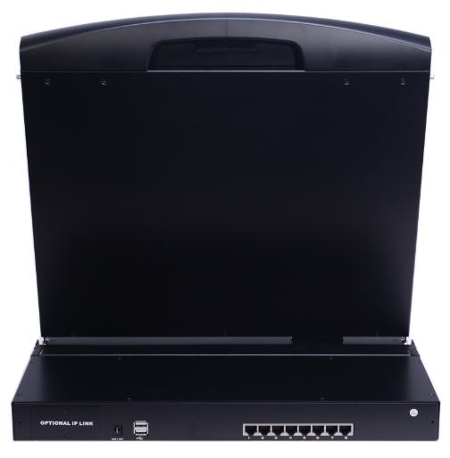 AS-7108TLS (Single Rail, Cat5 Series 17” LCD KVM Switch)