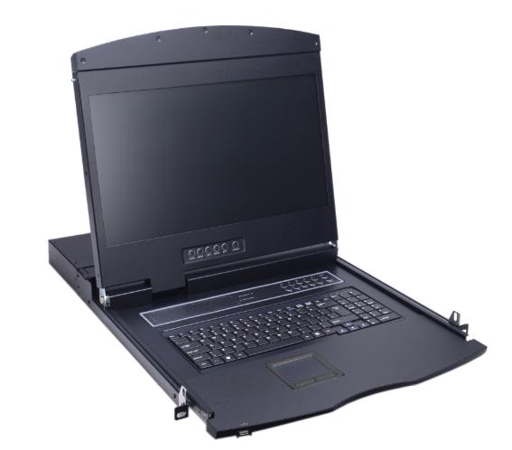 AS-9100HLS(Single Rail, 19” HDMI LCD KVM Switch)