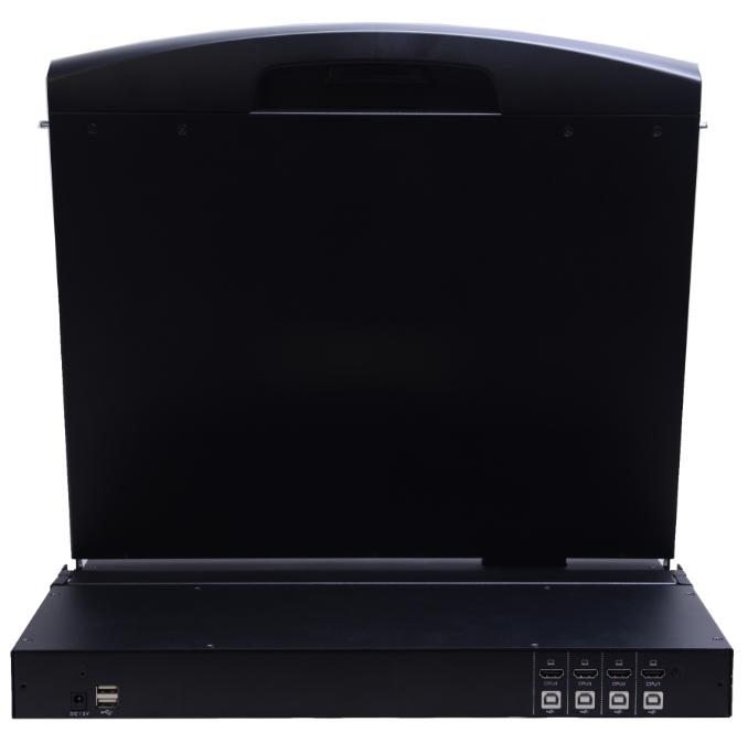 AS-9104HLS (Single Rail, 19” HDMI LCD KVM Switch)