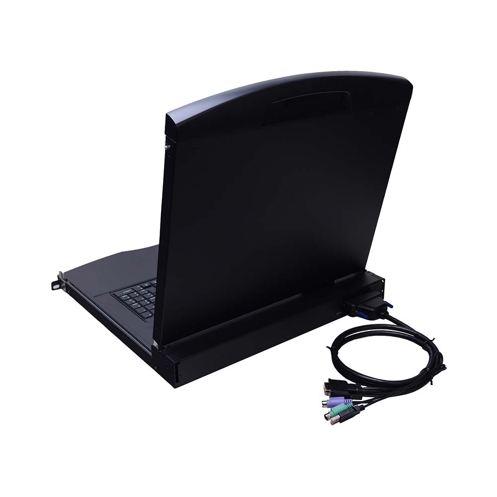 AS-7100DLS (Single Rail, 17” DVI LCD KVM Switch)